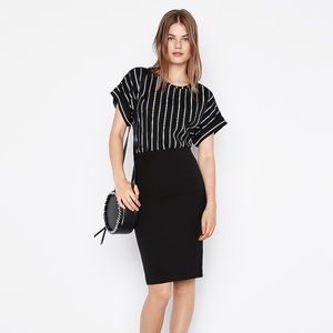 High Waist Stretch Pencil Skirt